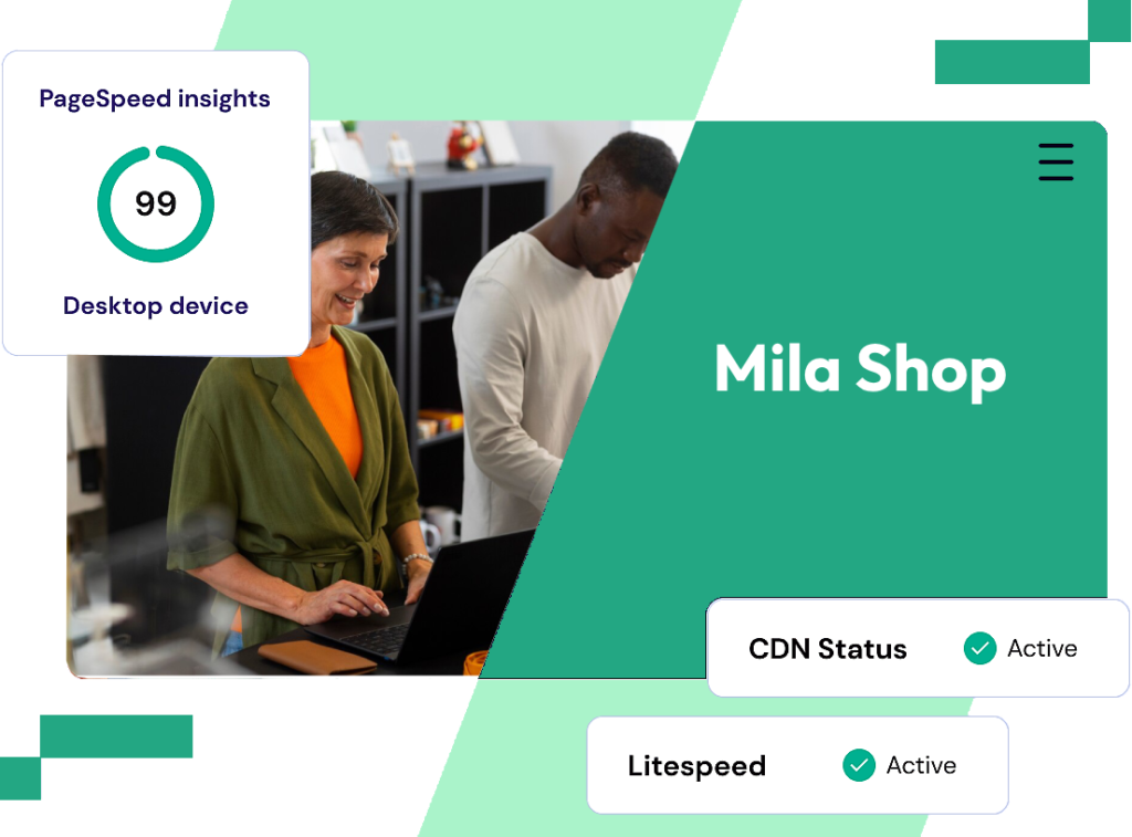 Coworkers working on computers- free ssl certificate